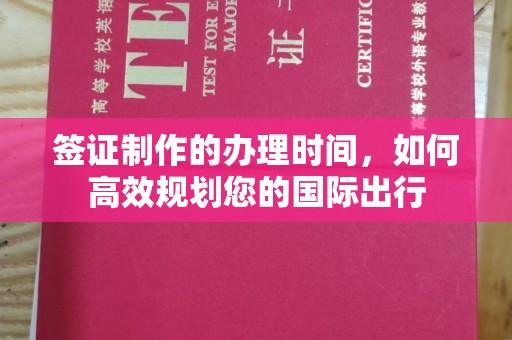 文登签证制作的办理时间，如何高效规划您的国际出行