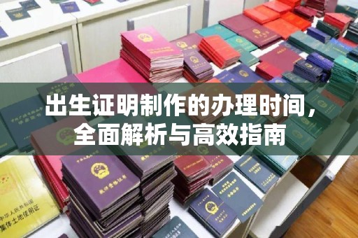 文登出生证明制作的办理时间，全面解析与高效指南