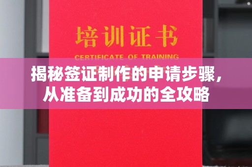 文登揭秘签证制作的申请步骤，从准备到成功的全攻略