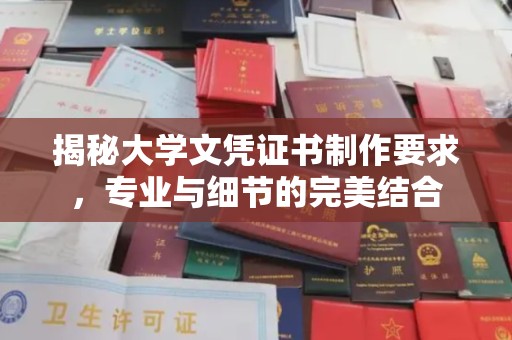 文登揭秘大学文凭证书制作要求，专业与细节的完美结合