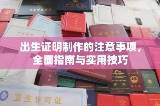 文登出生证明制作的注意事项，全面指南与实用技巧