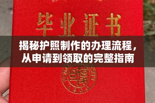 文登揭秘护照制作的办理流程，从申请到领取的完整指南