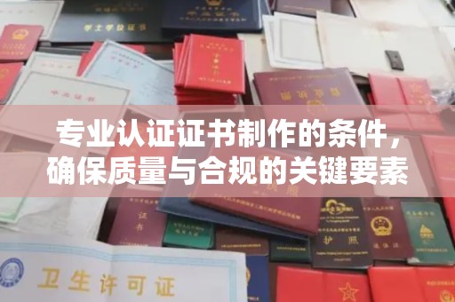 文登专业认证证书制作的条件，确保质量与合规的关键要素